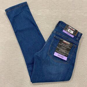 Kirkland Signature Jeans Mens 30 x 32 Blue Straight Fit Comfort Stretch Denim